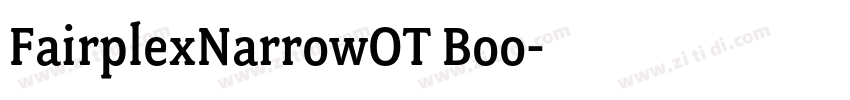FairplexNarrowOT Boo字体转换